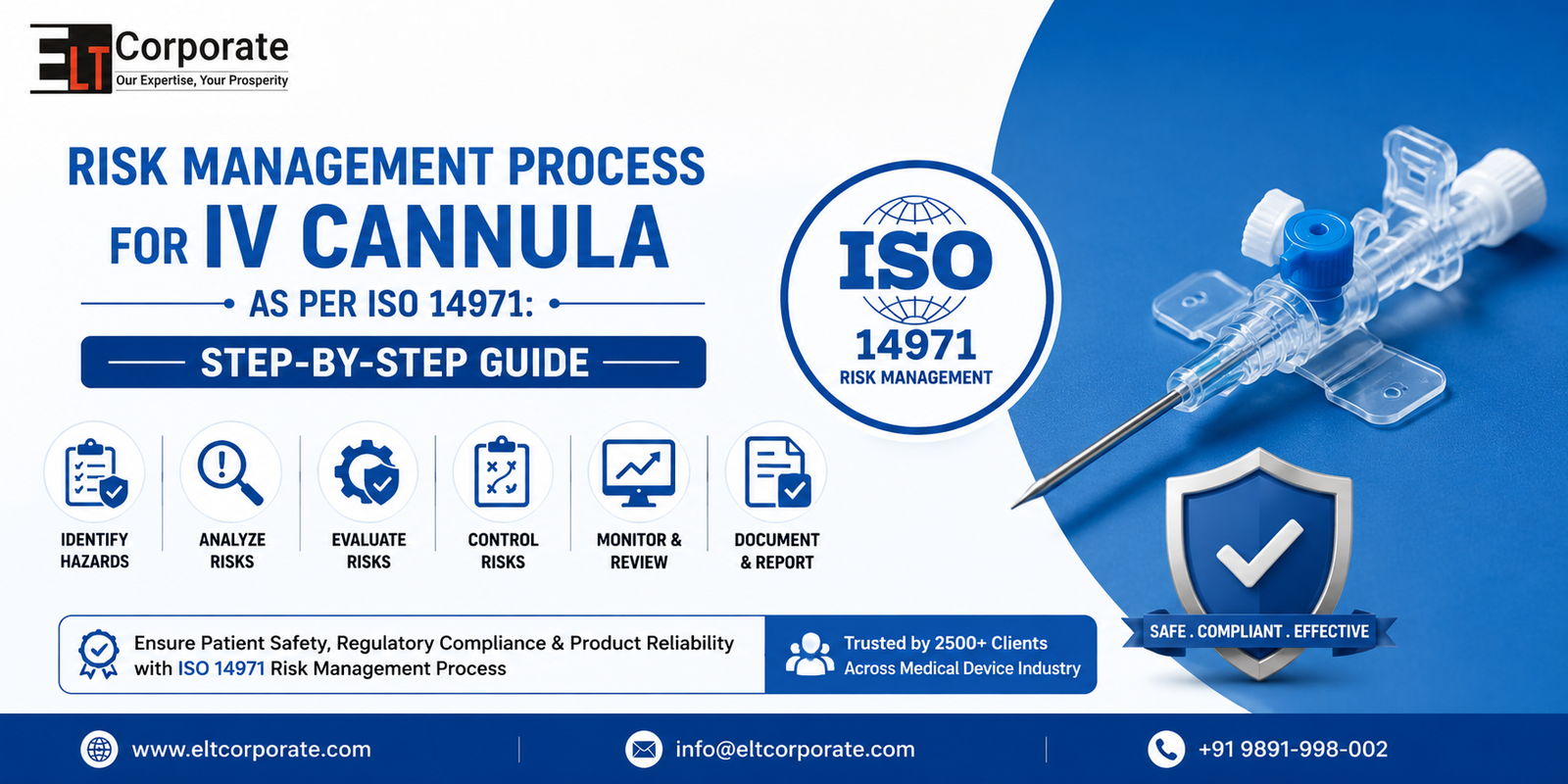 Risk Management Process for IV Cannula