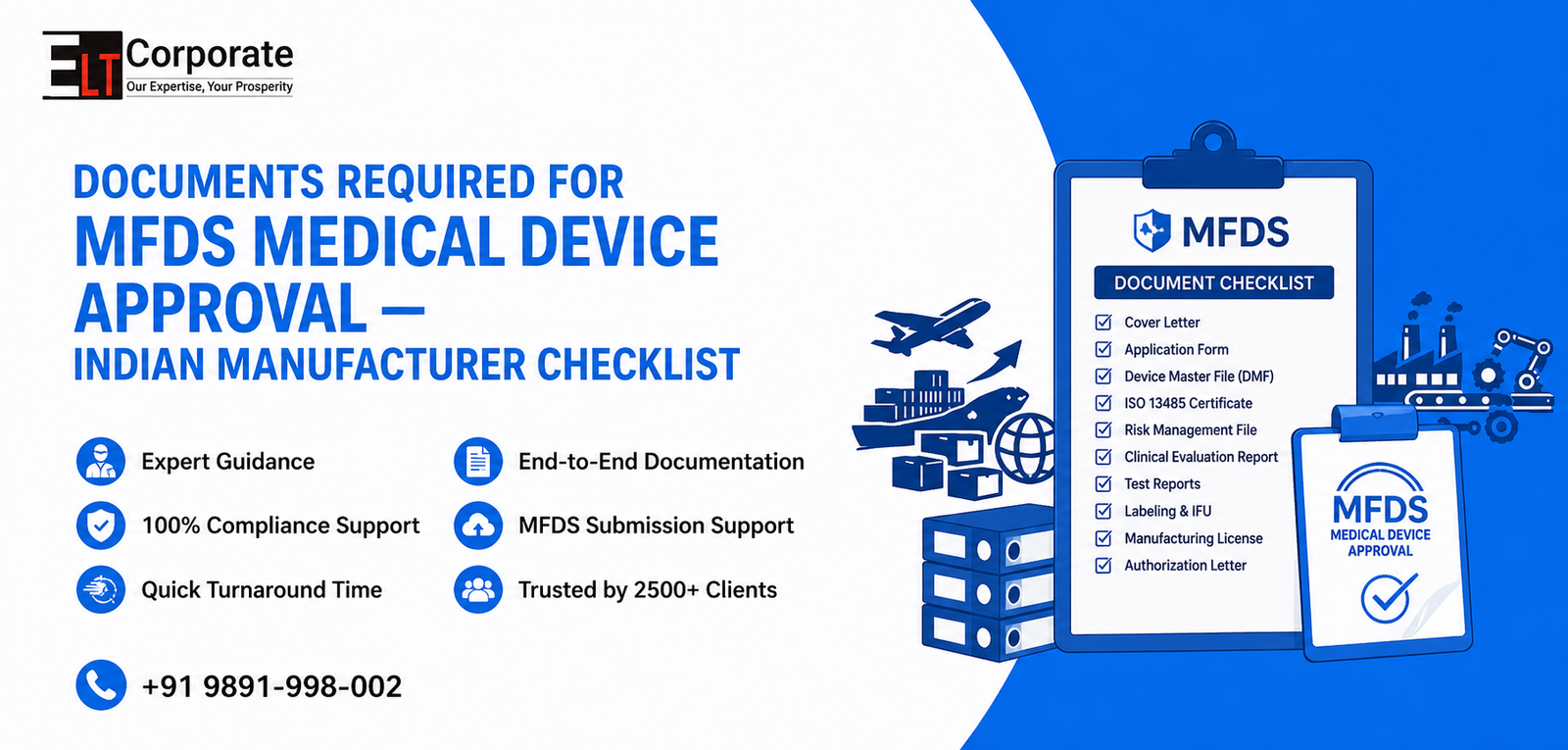 Required for MFDS Medical Device Approval — Indian Manufacturer Checklist