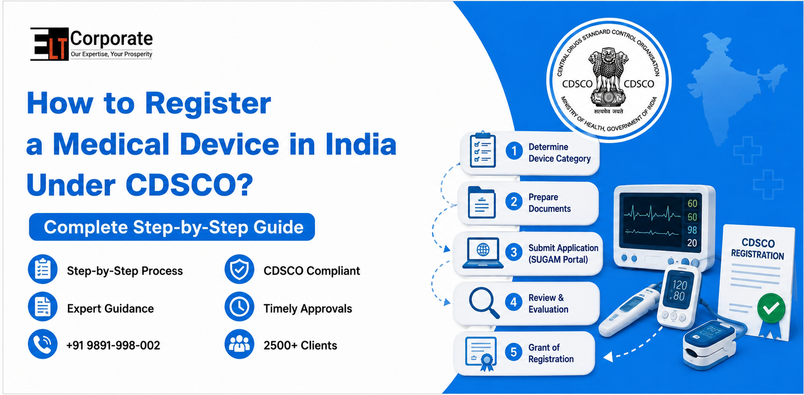 How to Register a Medical Device in India Under CDSCO – Step-by-Step Guide