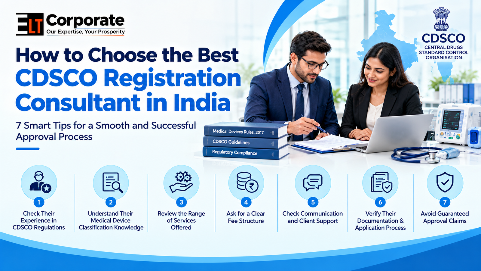 CDSCO Registration Consultant in India guiding businesses on medical device compliance and licensing