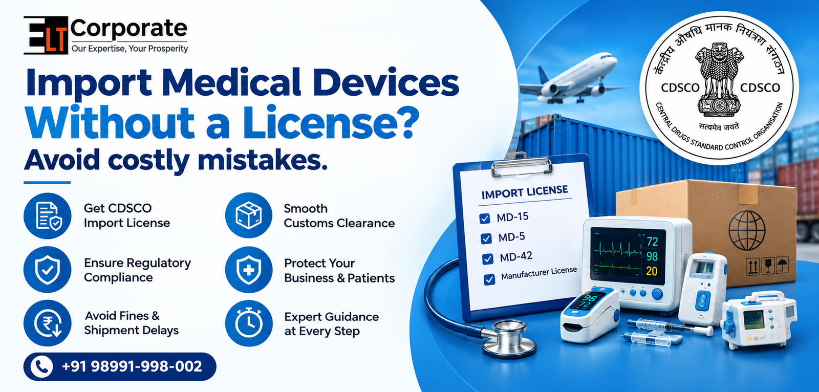 Import Medical Devices Without a License – CDSCO import compliance in India