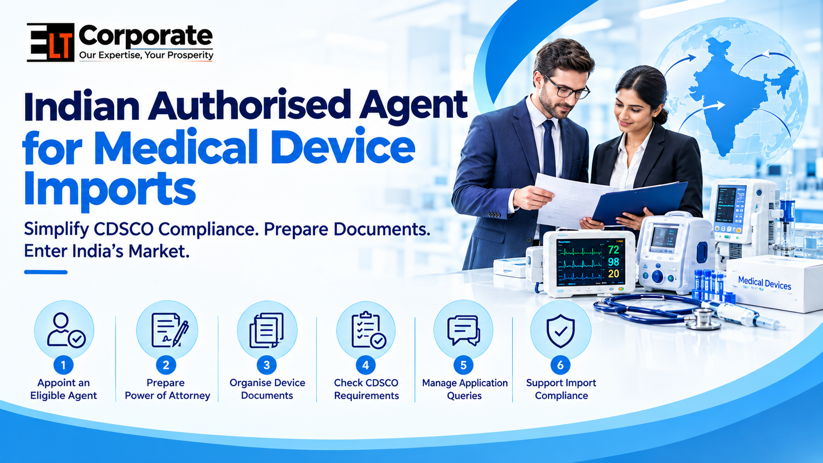 : Indian authorised agent for medical device imports and CDSCO registration process